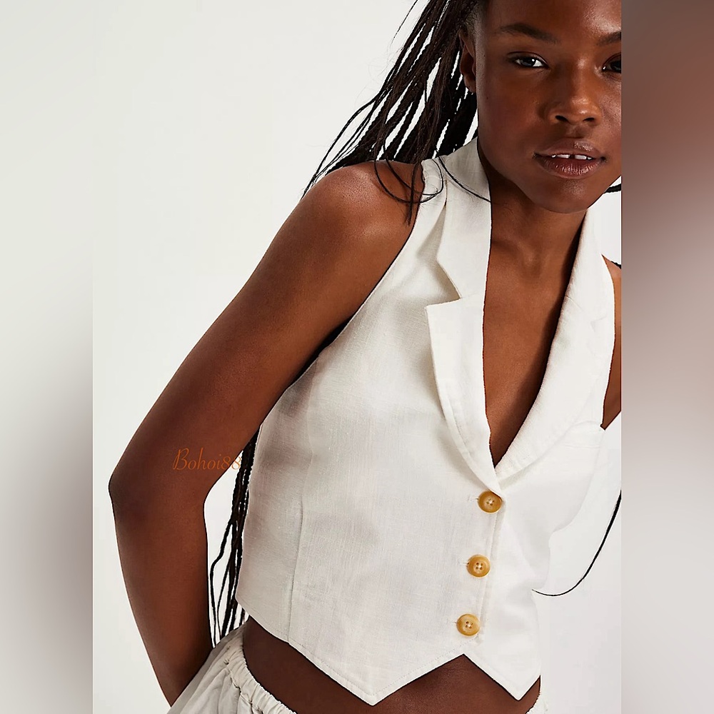 NEW Free People Desk To Dinner Vest